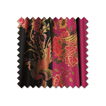 真丝素绉缎香云纱喷绘