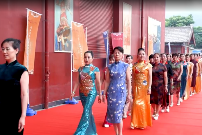 启润影业拍摄的旗袍大典花絮