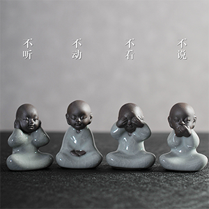 茶宠摆件 哥窑汝窑茶玩 茶具配件 茶道工艺品