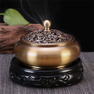 纯铜香炉仿古熏香炉家用室内净化空气盘香炉沉香炉檀香炉