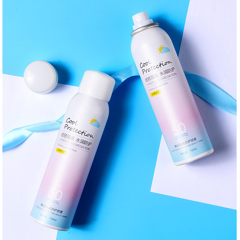 保湿隔离防晒喷雾遮瑕补水亮肤防护素颜防晒霜