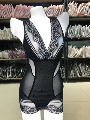 美人款G计连体塑身衣爆款女士火山石暖宫性感蕾丝收腹衣